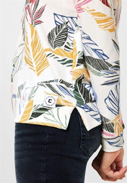 Cosy feel Shirt mit Print vanilla white