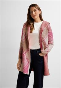Cosy Jacquard Cardigan cosy coral
