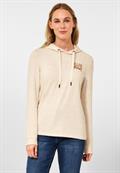 Cosy Kapuzenshirt alabaster beige melange