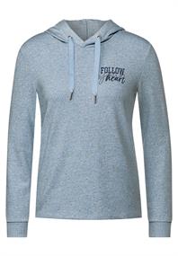 Cosy Kapuzenshirt tender blue melange