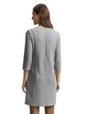 Cosy Kleid mit 3/4-Arm medium silver grey melange