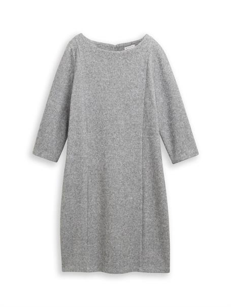 Cosy Kleid mit 3/4-Arm medium silver grey melange