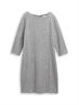 Cosy Kleid mit 3/4-Arm medium silver grey melange