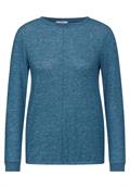 Cosy Langarmshirt aqua melange