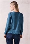 Cosy Langarmshirt aqua melange