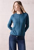 Cosy Langarmshirt aqua melange