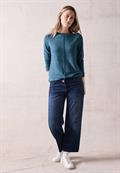 Cosy Langarmshirt aqua melange