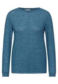 Cosy Langarmshirt aqua melange