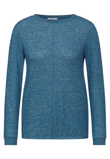 Cosy Langarmshirt aqua melange