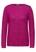 Cosy Langarmshirt jewel pink melange