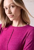 Cosy Langarmshirt jewel pink melange