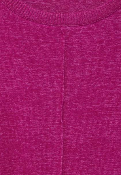 Cosy Langarmshirt jewel pink melange