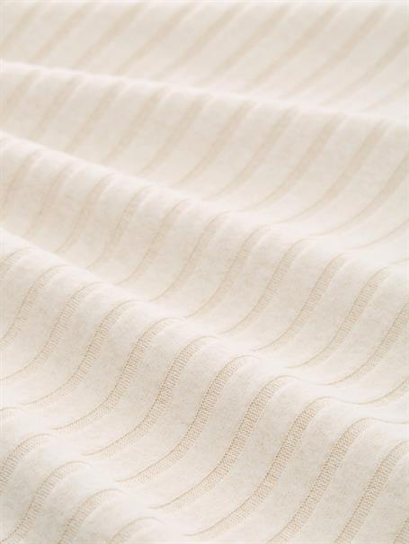 Cosy Langarmshirt mit Stehkragen sand stone beige melange