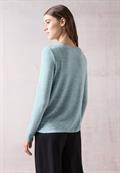 Cosy Langarmshirt turquoise melange