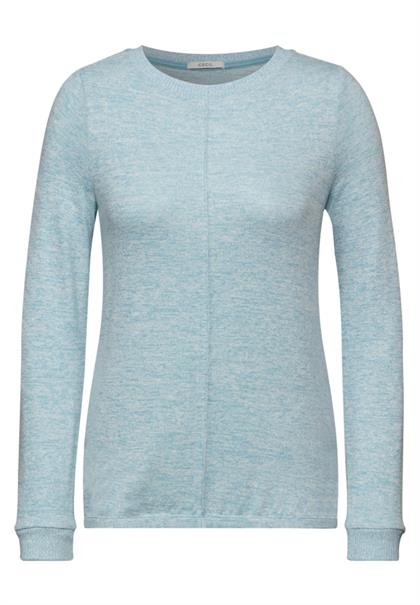 Cosy Langarmshirt turquoise melange
