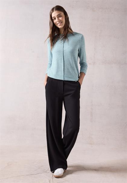 Cosy Langarmshirt turquoise melange