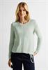 Cosy Melange Langarmshirt clear sage green melange