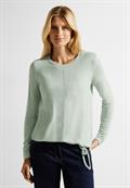 Cosy Melange Langarmshirt clear sage green melange