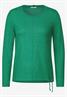 Cosy Melange Langarmshirt easy green melange