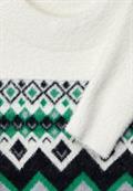 Cosy Norweger Pullover raw sand beige