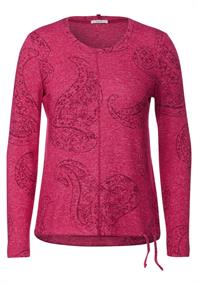 Cosy Paisley Print Shirt coral melange