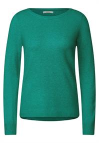 Cosy Pullover smaragd green melange
