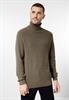 Cosy Rollkragenpullover dune brown melange