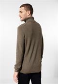 Cosy Rollkragenpullover dune brown melange