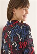 Cosy Shirt mit Grafikmuster black multi melange
