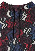 Cosy Shirt mit Grafikmuster black multi melange