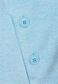 Cosy Shirt mit Knopfdetail light aquamarine blue mel.