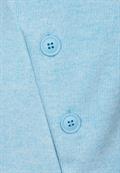 Cosy Shirt mit Knopfdetail light aquamarine blue mel.