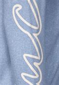 Cosy Shirt mit Volumenkragen real blue melange