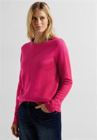 Cosy Strickpullover cosy coral melange