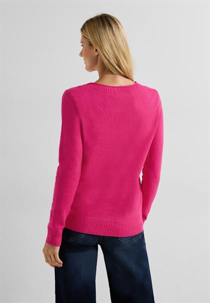 Cosy Strickpullover cosy coral melange