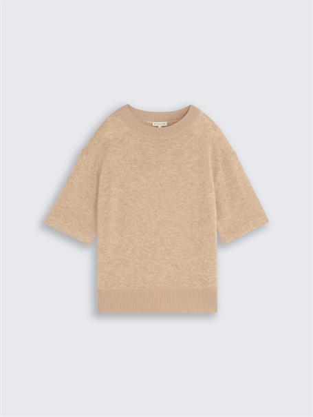 Cosy Strickpullover mit Alpaka-Anteil gravel beige melange