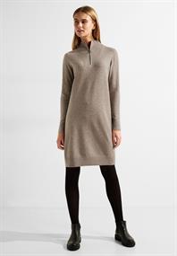 Cosy Troyerkleid taupe melange