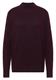 Cosy Turtleneck Pullover eggplant red melange