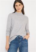 Cosy Turtleneck Pullover luna grey melange