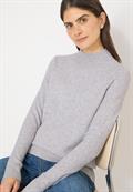 Cosy Turtleneck Pullover luna grey melange