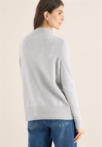 Cosy Turtleneck Pullover luna grey melange