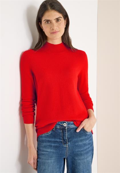 Cosy Turtleneck Pullover pumpkin orange