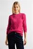 Cosy Zopfmuster Pullover cosy coral melange
