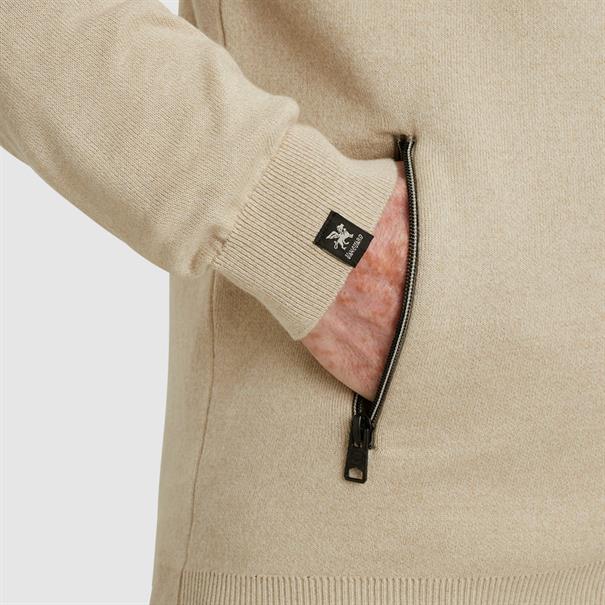 cotton bonded mouline white pepper