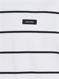 COTTON COMFORT STRIPE T-SHIRT bright white-ck black stripe