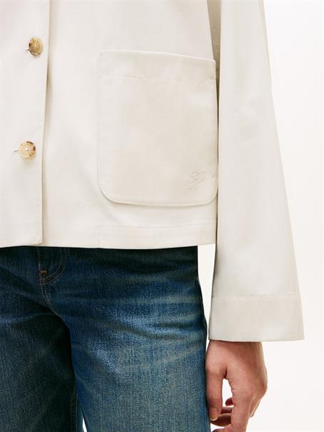 COTTON SHORT JACKET light silt