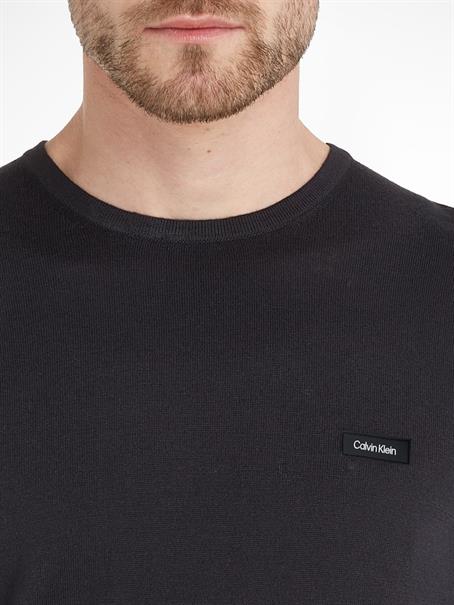 COTTON SILK BLEND CN SWEATER ck black