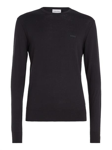 COTTON SILK BLEND CN SWEATER ck black