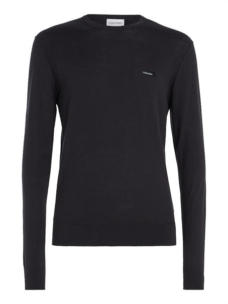 COTTON SILK BLEND CN SWEATER ck black