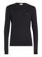 COTTON SILK BLEND CN SWEATER ck black